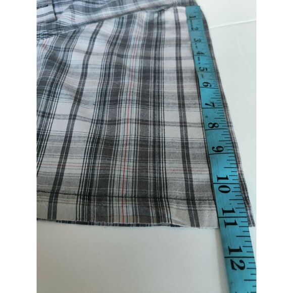 Authentic Dickies Mens Plaid Button Up Short‎ Sleeve Shirt Cotton Gray Size XL - Picture 10 of 11
